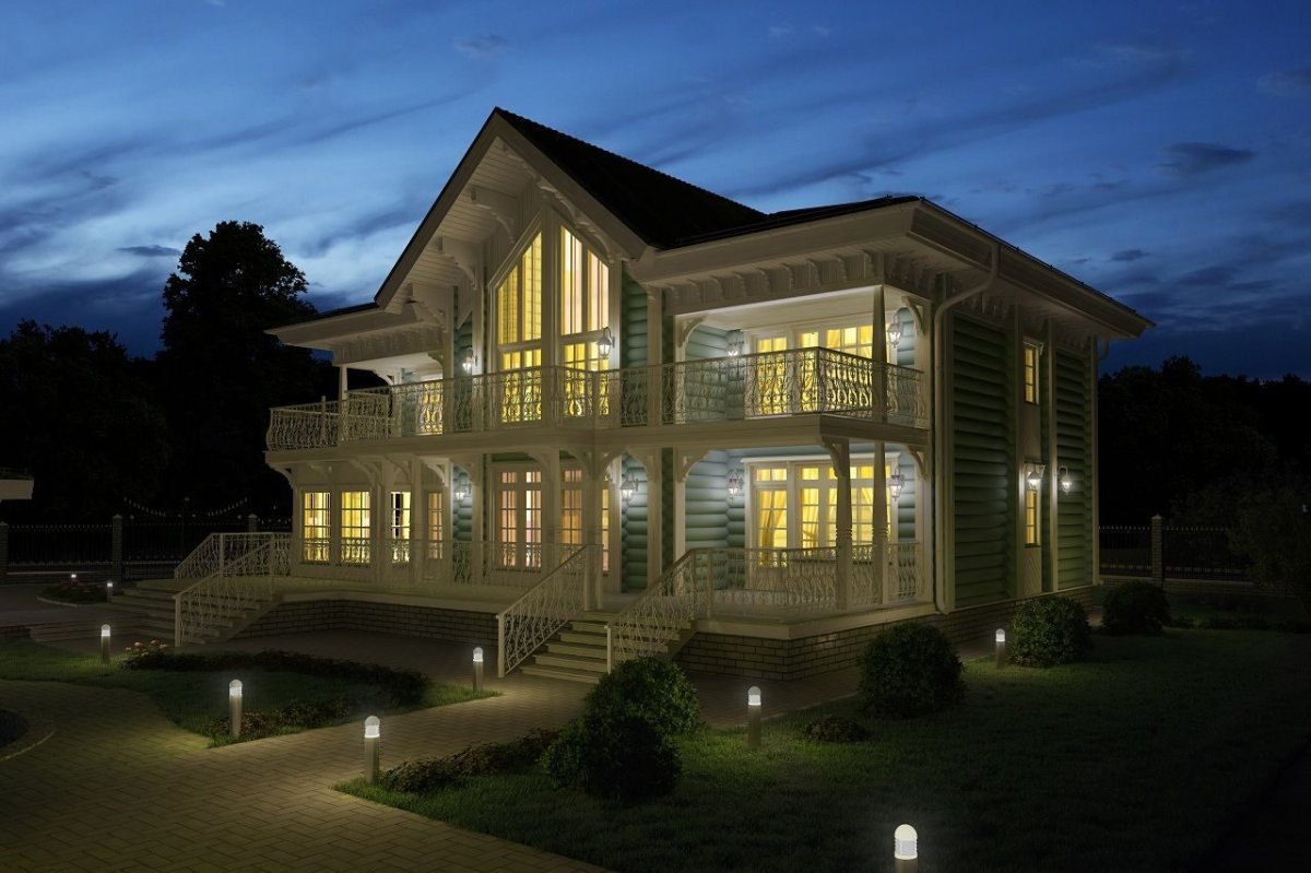 Деревянная усадьба проект