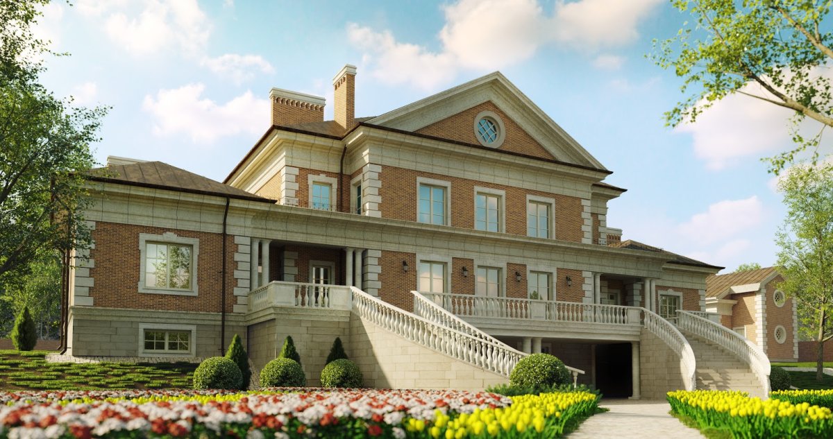 Усадьба дом с мезонином