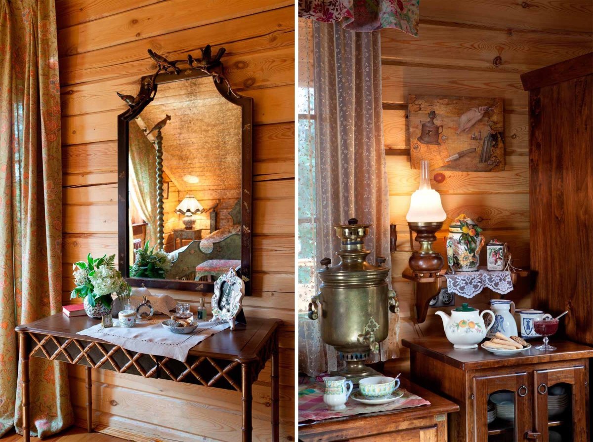 Деревенский интерьер в русском стиле