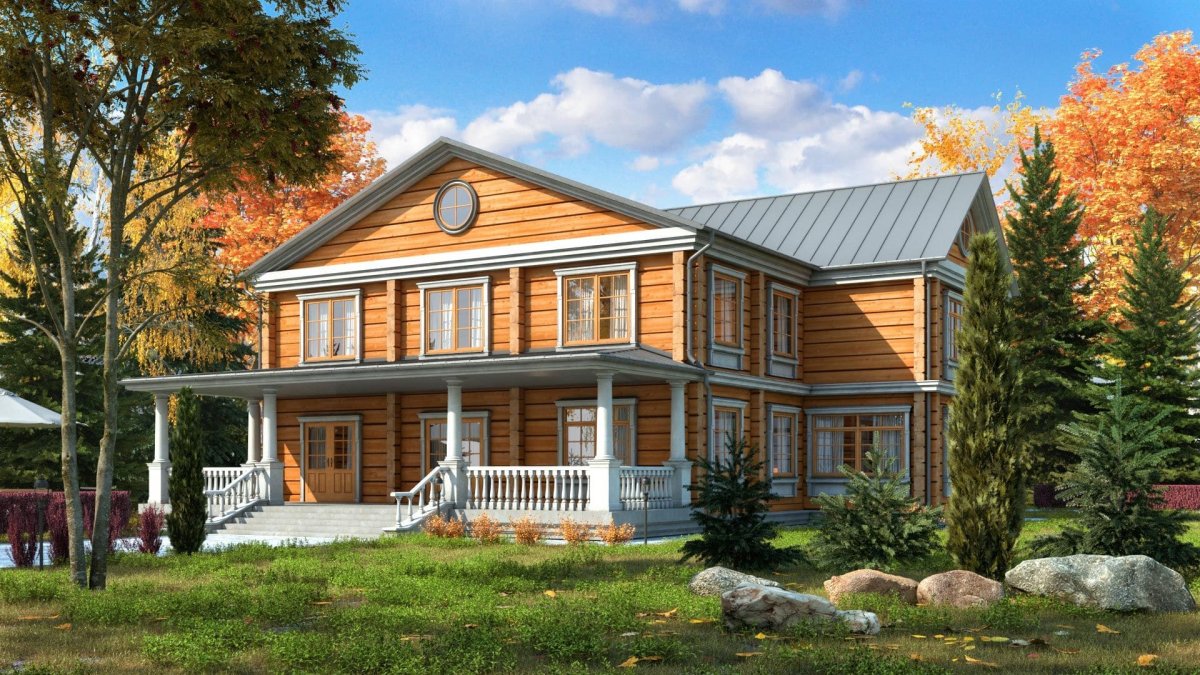 Усадьба из лафета