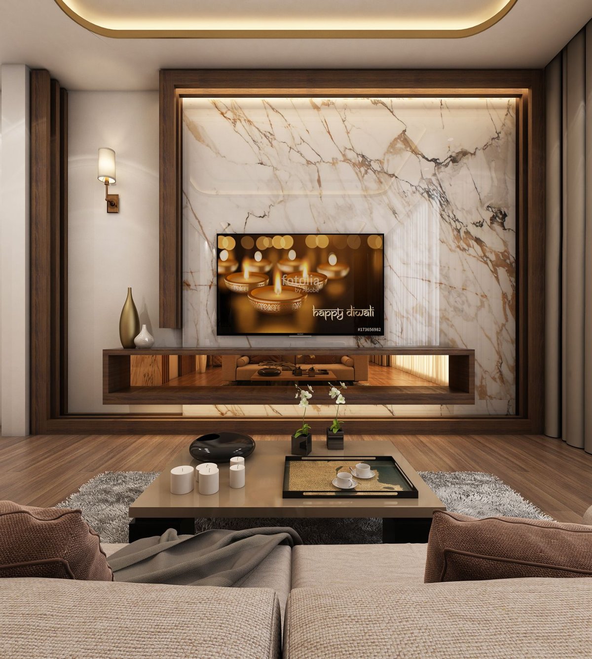 Телевизор в гостиной