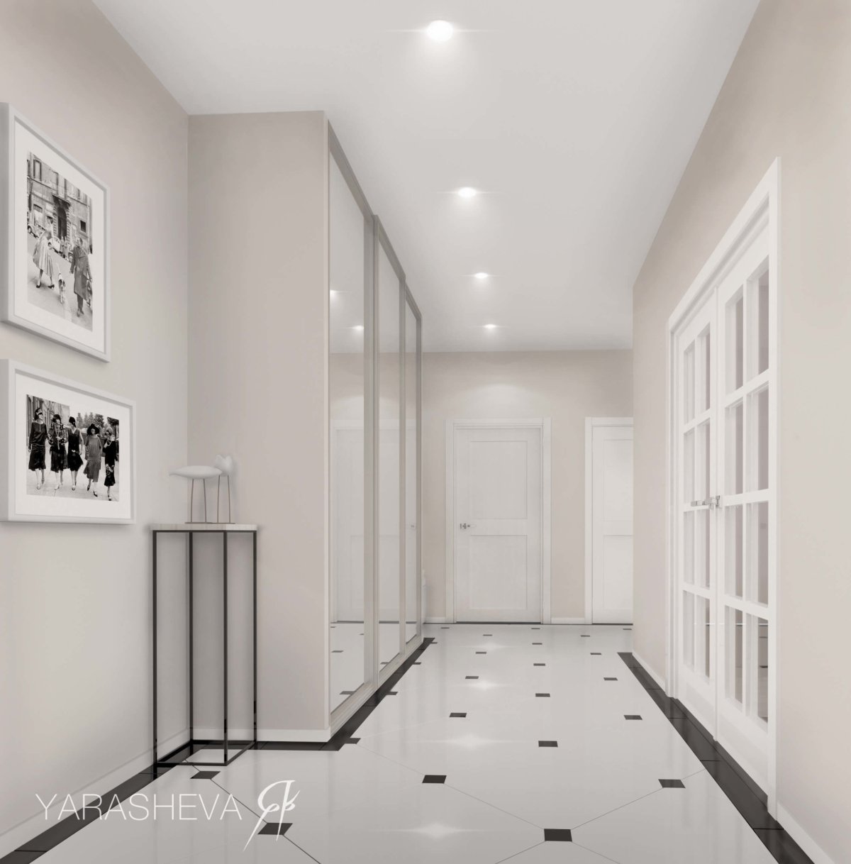 Прихожая 130см в стиле ар деко