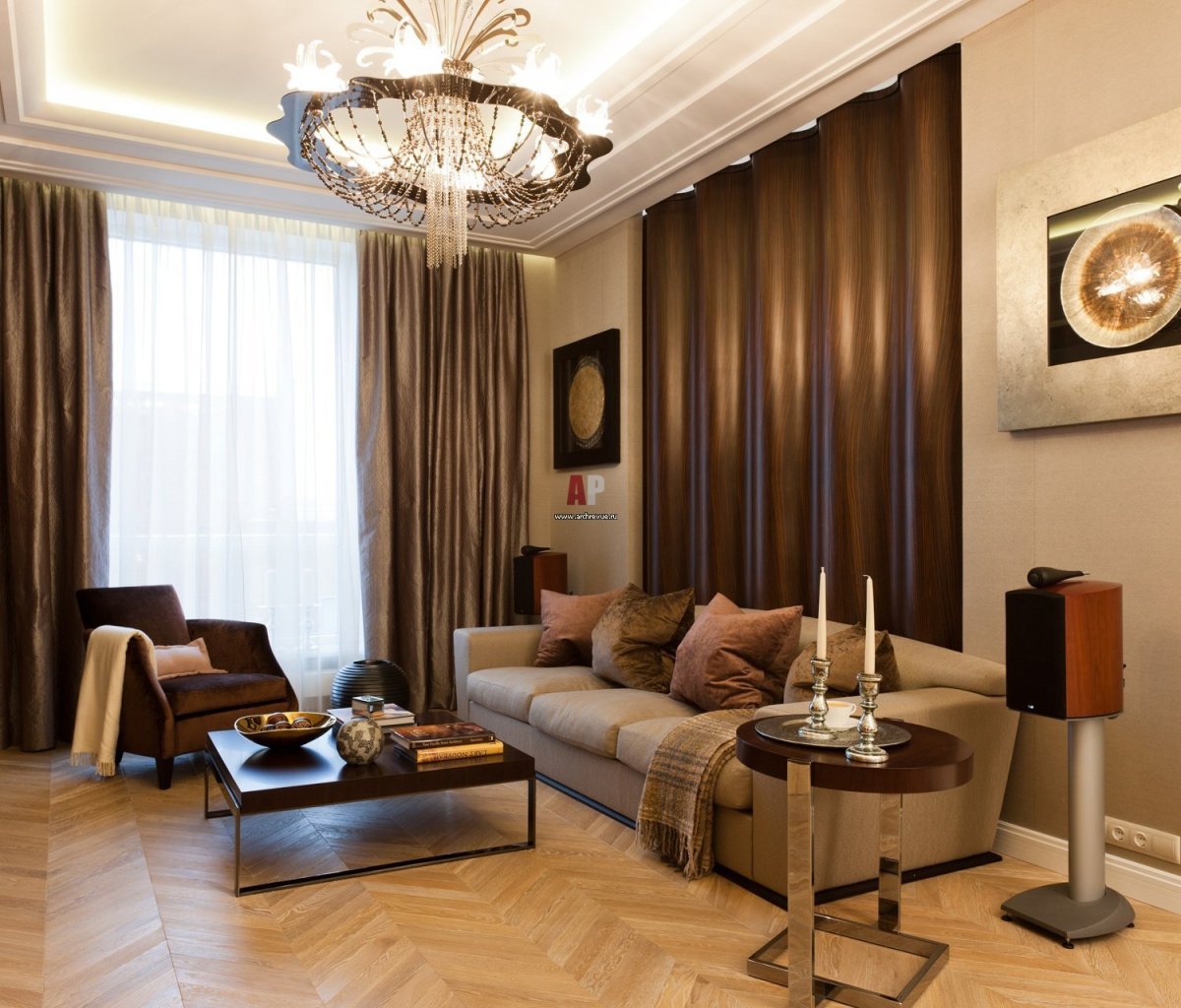 Квартира в теплых тонах
