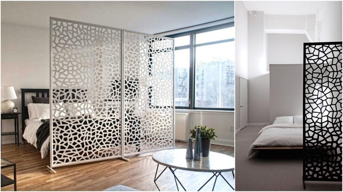 Декоративные ширмы для зонирования пространства в комнате