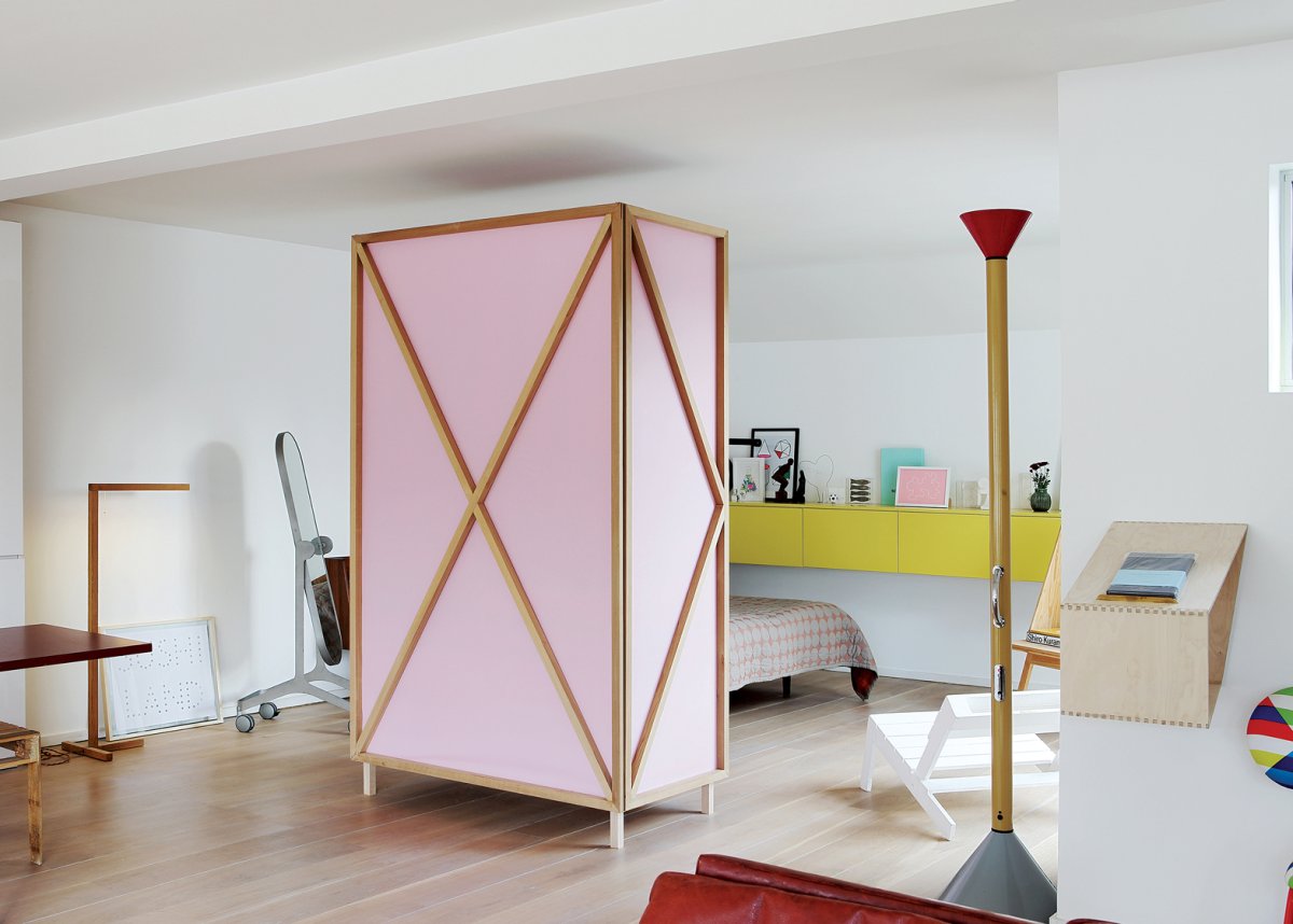 Ширма в квартире студии