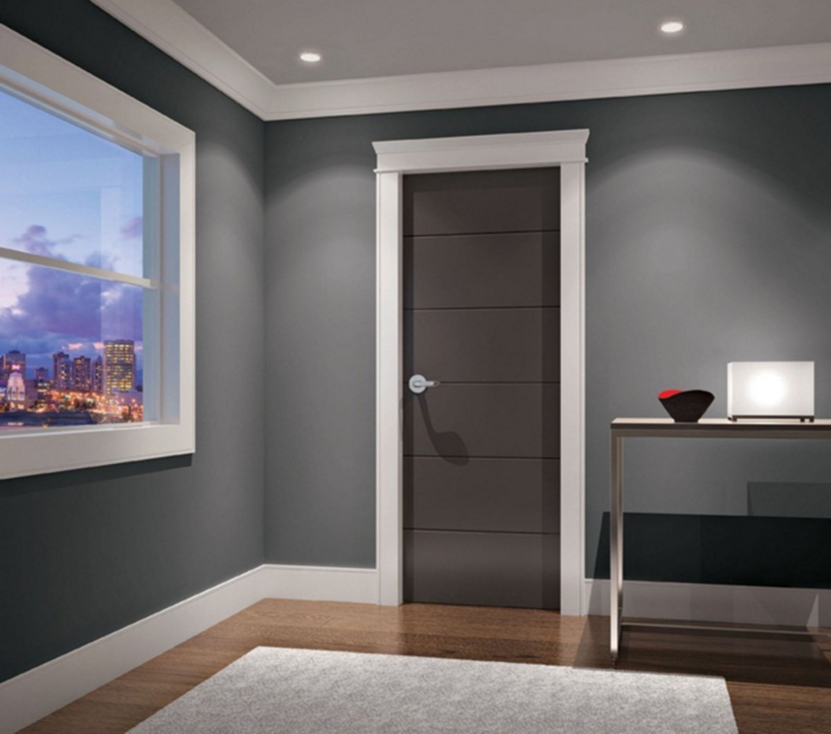 Белый плинтус в интерьере