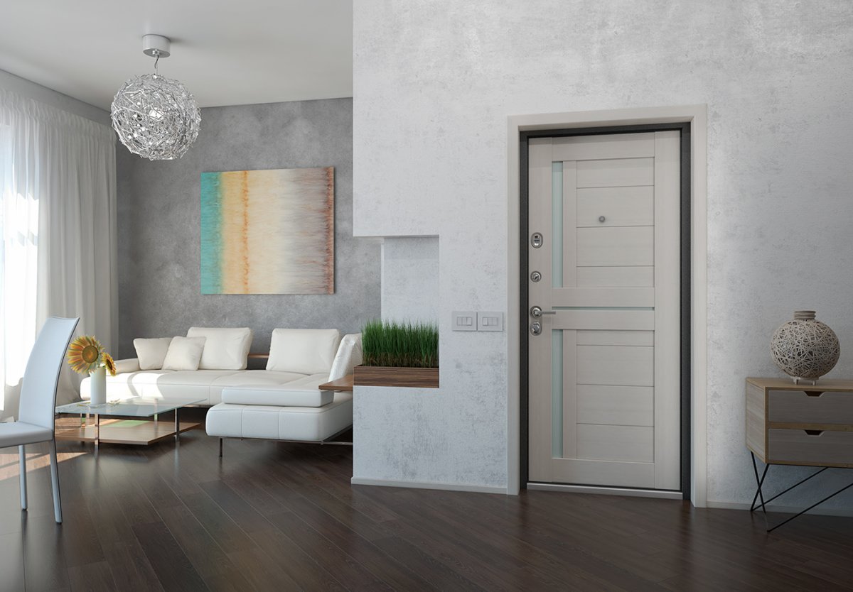 Дверь мет. Гарда муар темный Кипарис царга 860мм правая