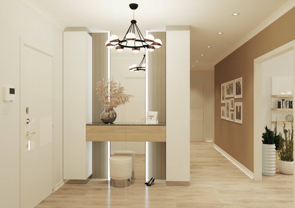 Дизайн коридора в квартире в современном стиле