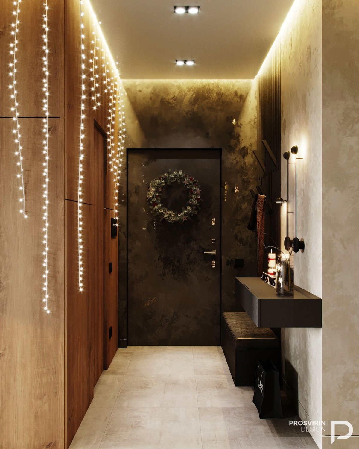 Декор маленькой прихожей