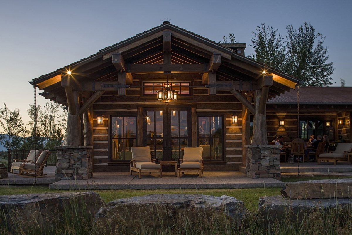 Душевая в стиле Шале