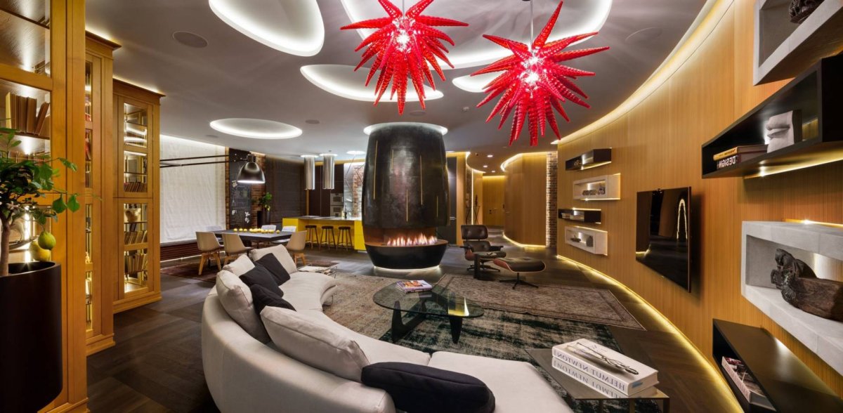 Необычный интерьер