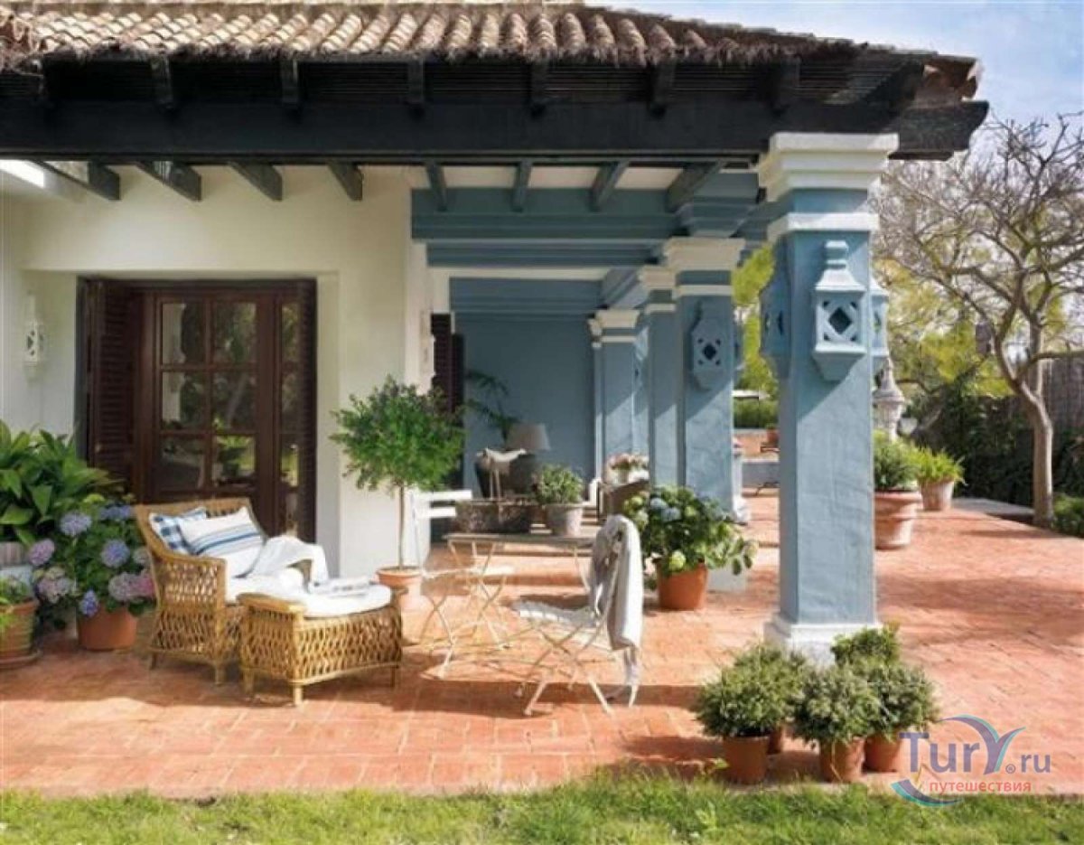 Колониальный стиль одноэтажный дом Португалия