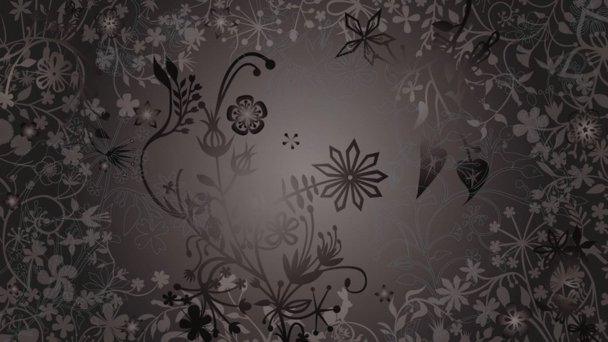 Серый фон с узорами