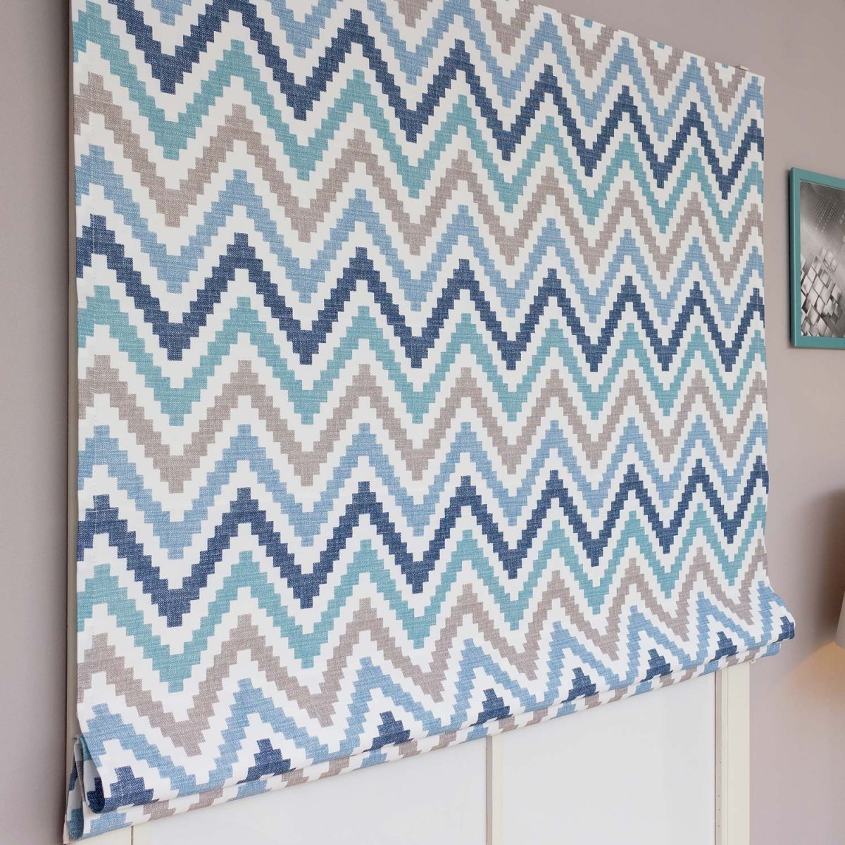 Римские шторы зиг заг