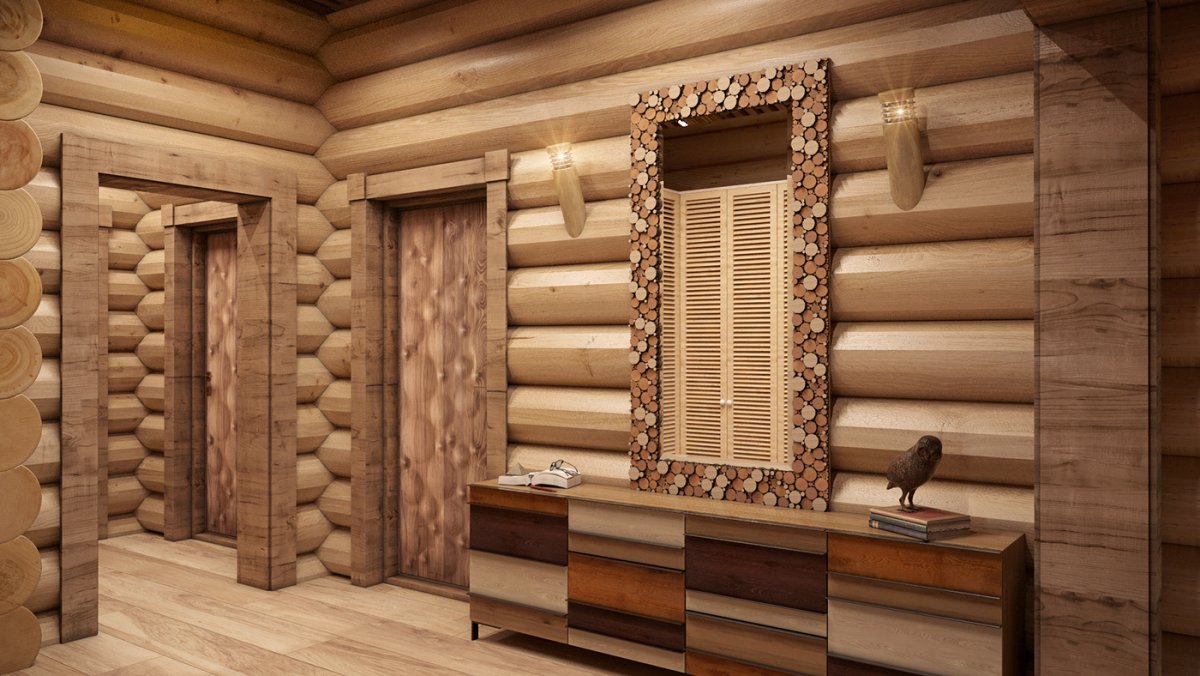 Маленькая прихожая в загородном доме