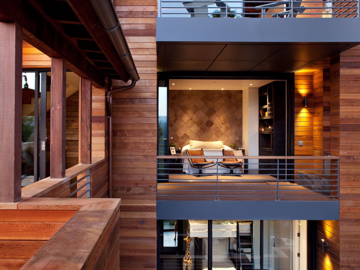 Планкен лиственница в интерьере