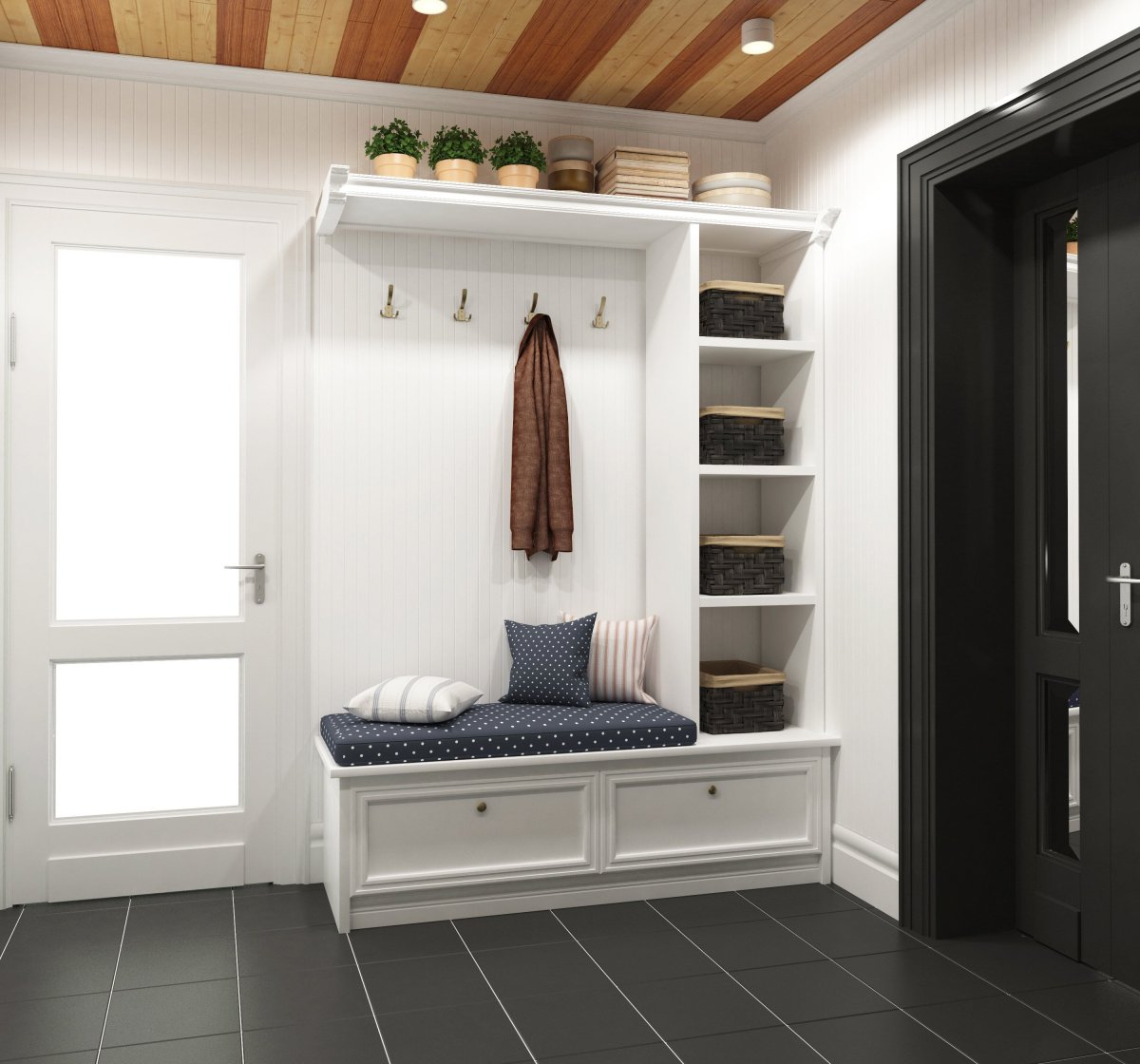 Вешалка в маленькую прихожую