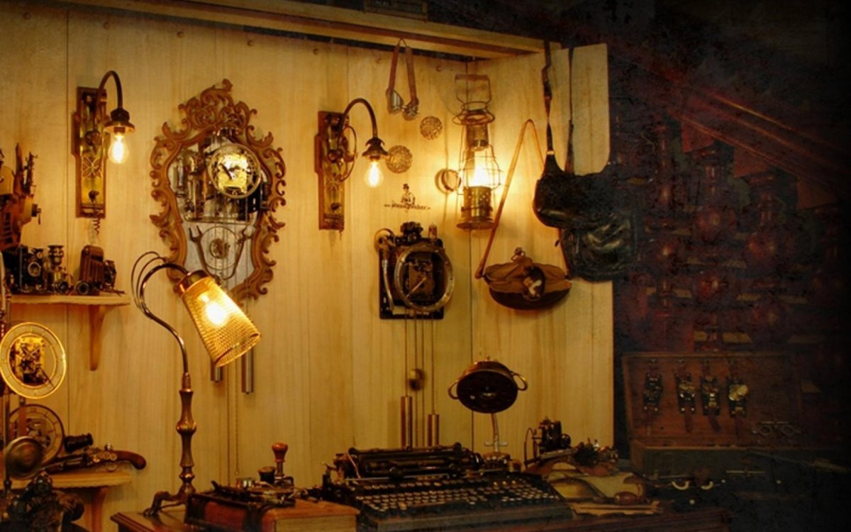 Стимпанк мастерская снаружи