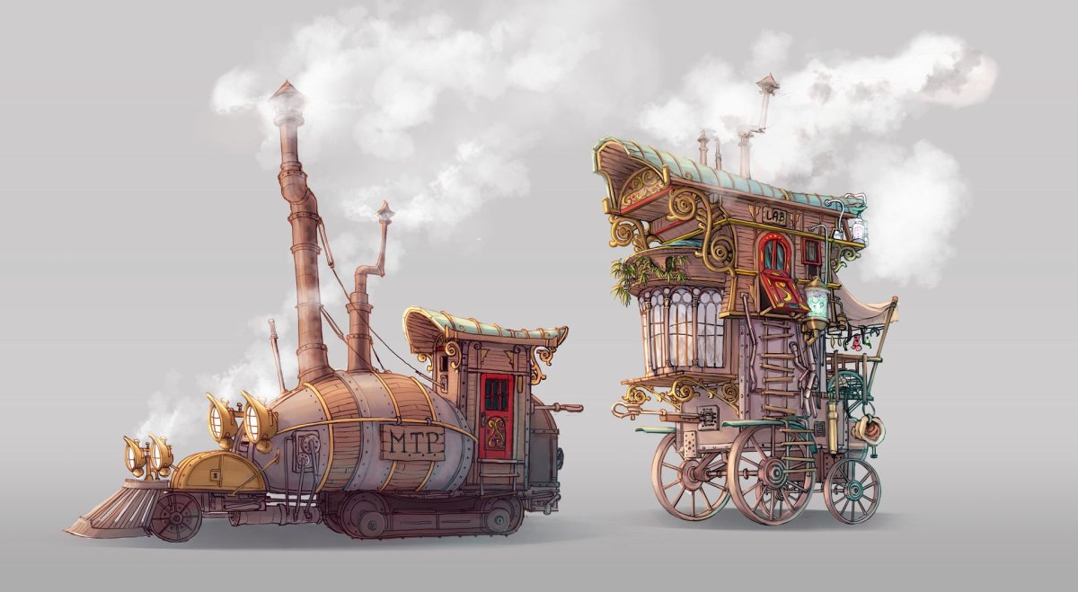Стимпанк вагон