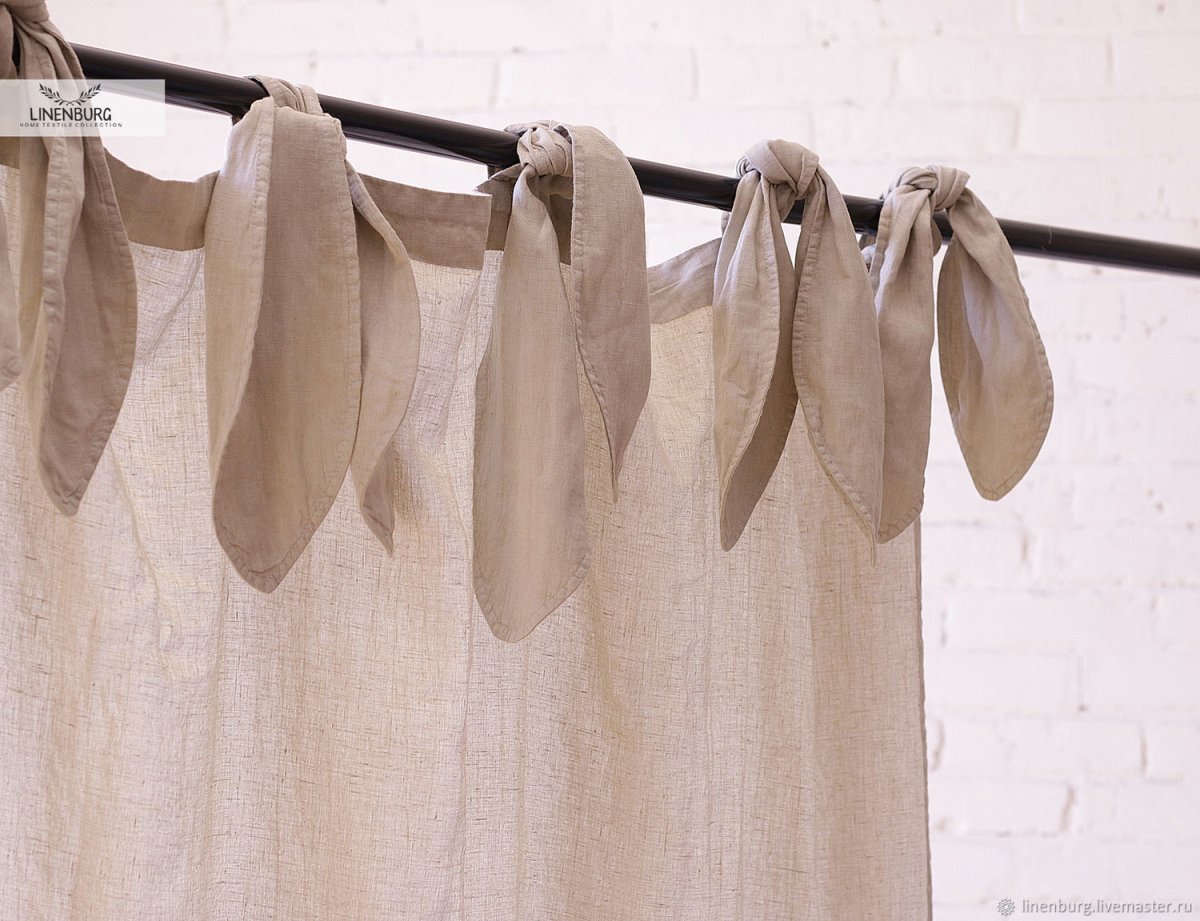 Льняные шторы