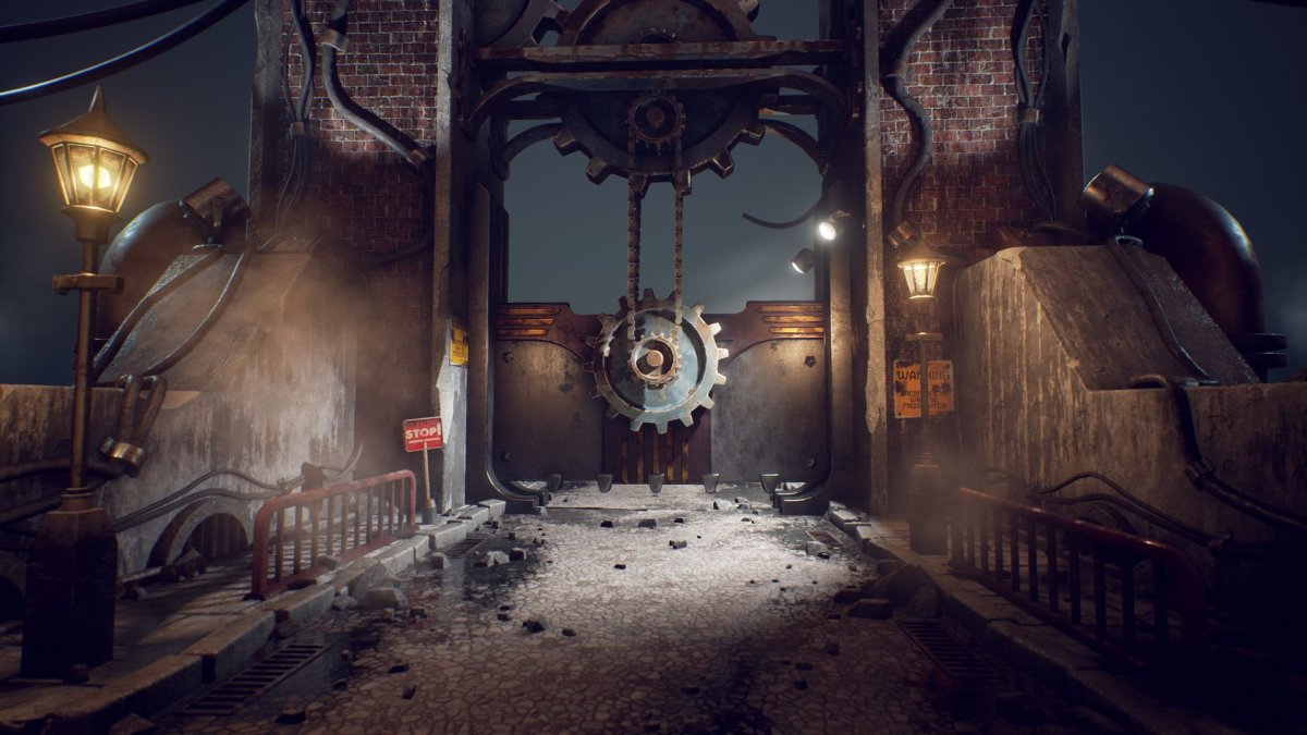 Стимпанк город