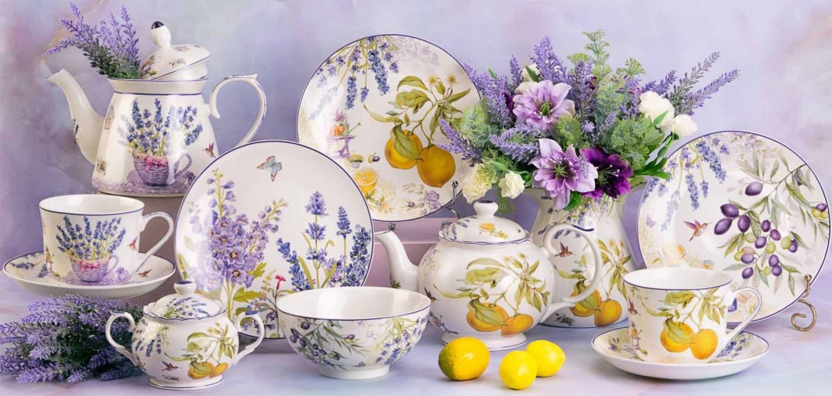 Столовый сервиз Прованс Лаванда Lefard