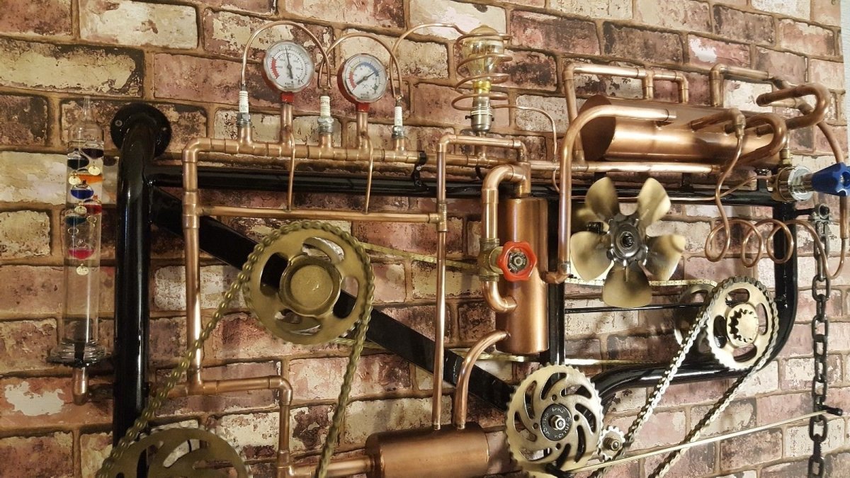 Предметы интерьера в стиле стимпанк