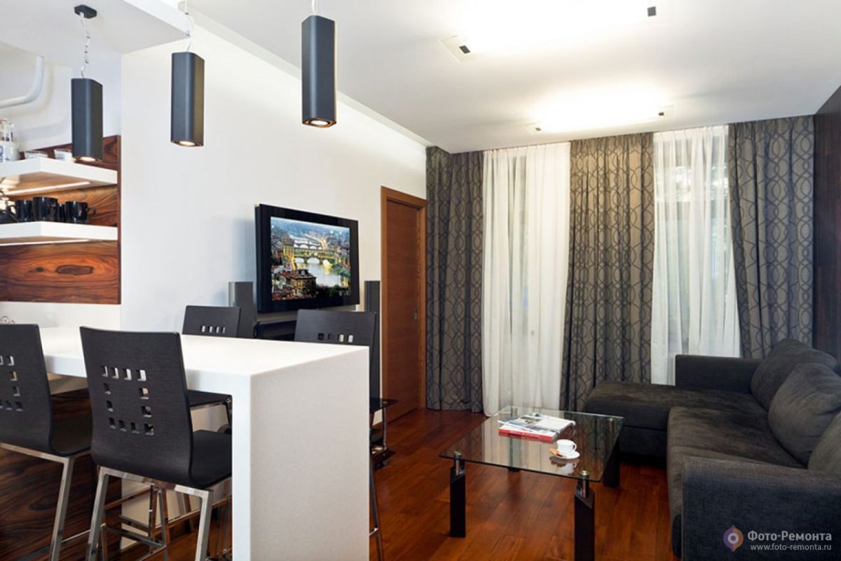 Шторы в однокомнатную квартиру