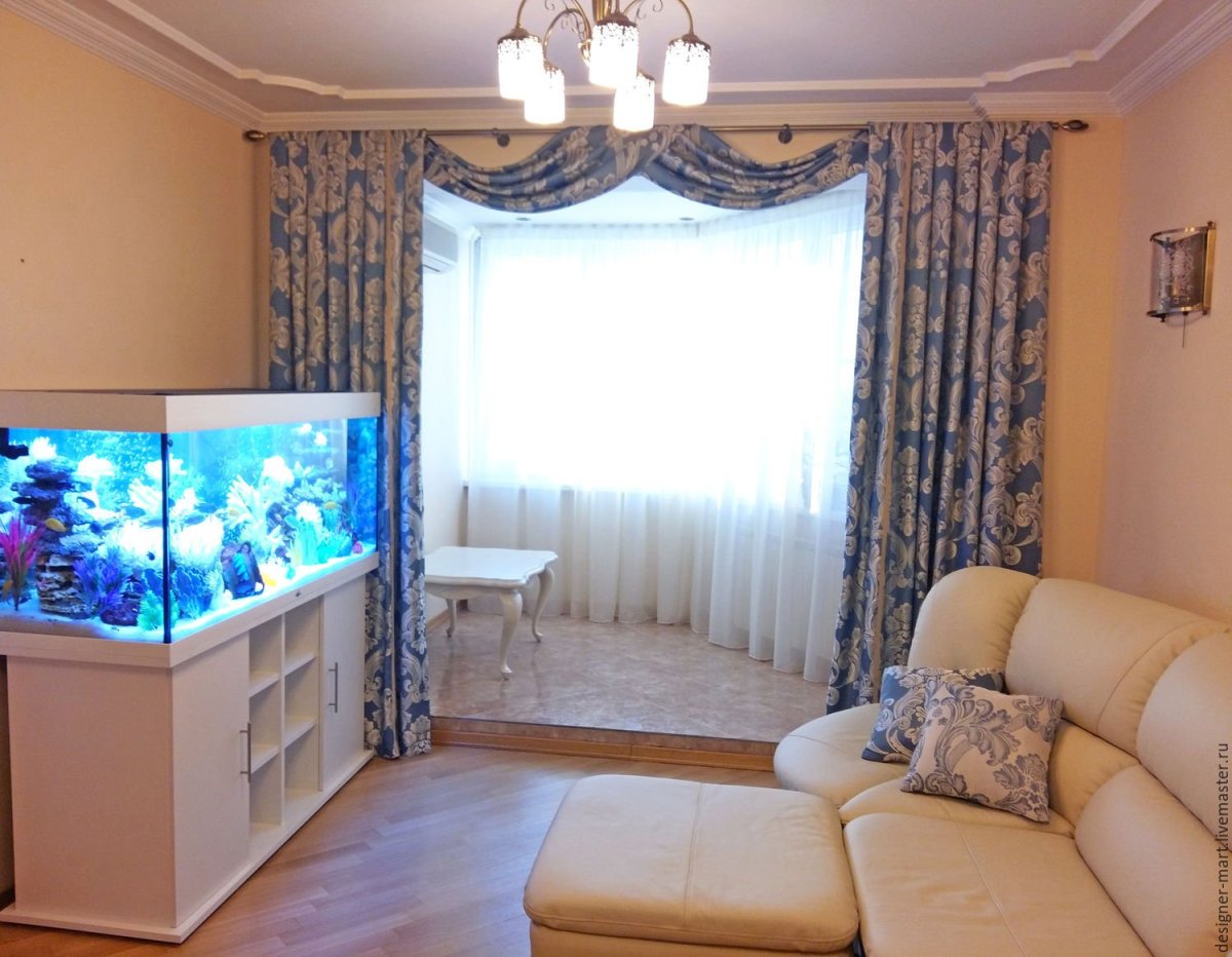 Шторы в квартиру брежневка в зал