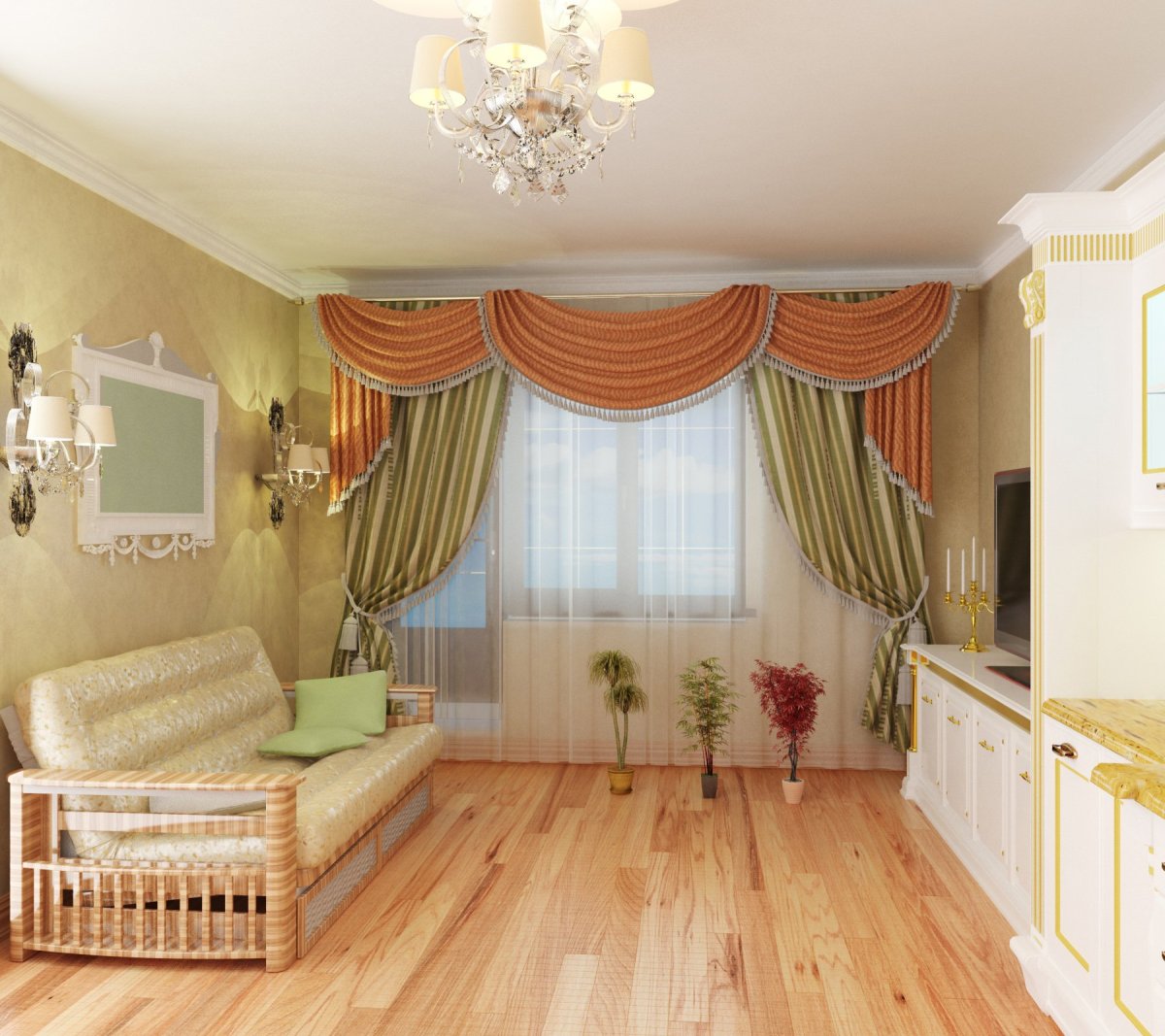 Модные шторы в спальню 2020