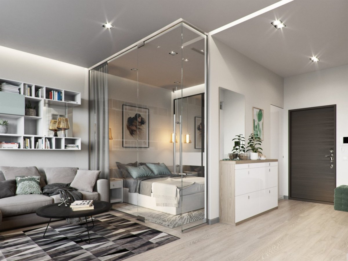 Интерьер однокомнатной квартиры