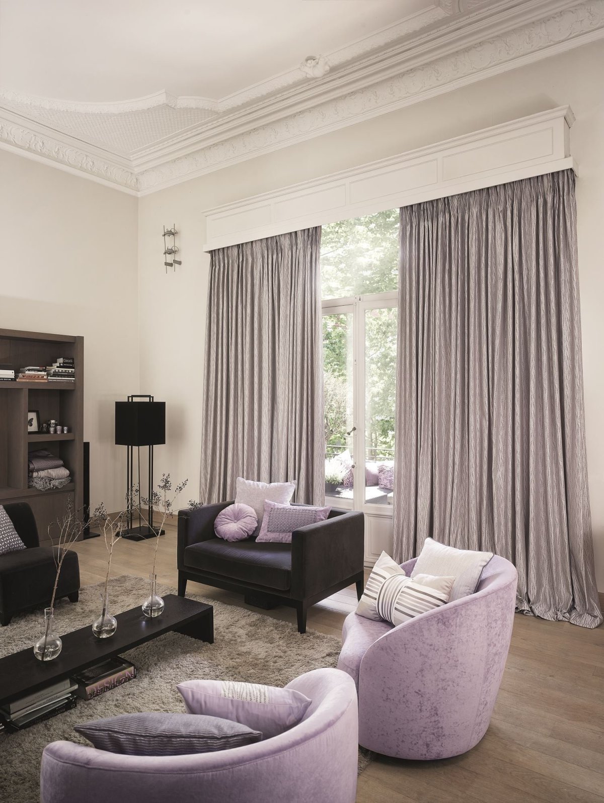 Сочетание цветов штор