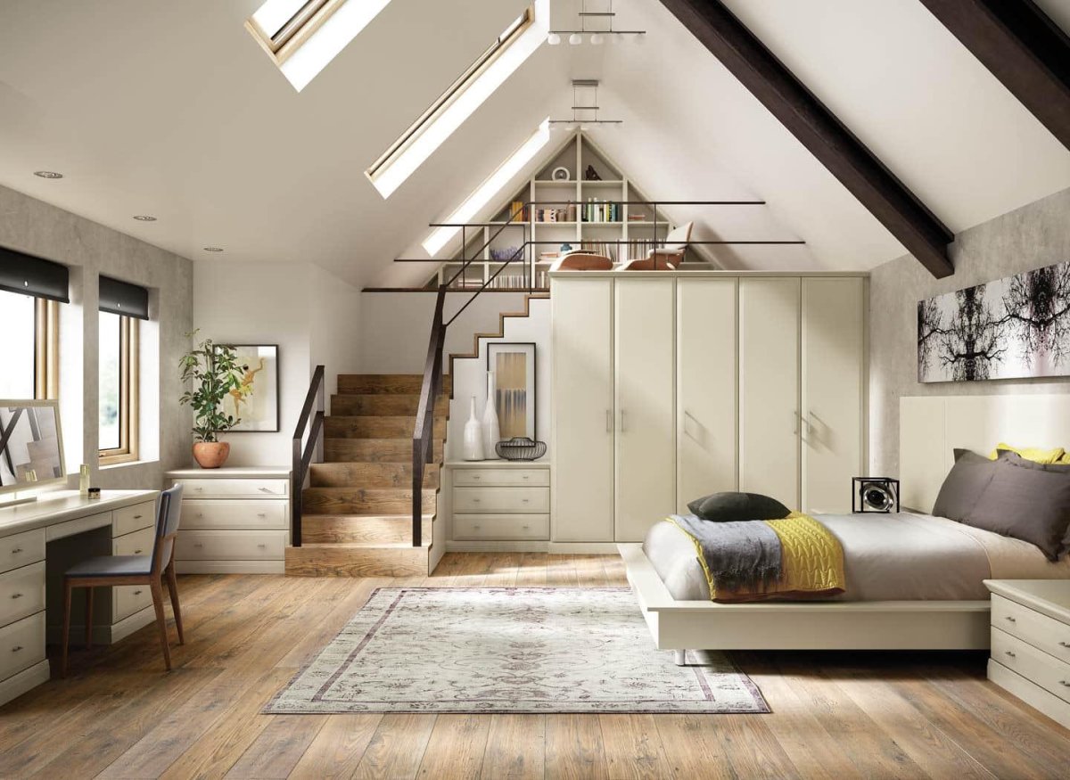 Интерьер мансарды