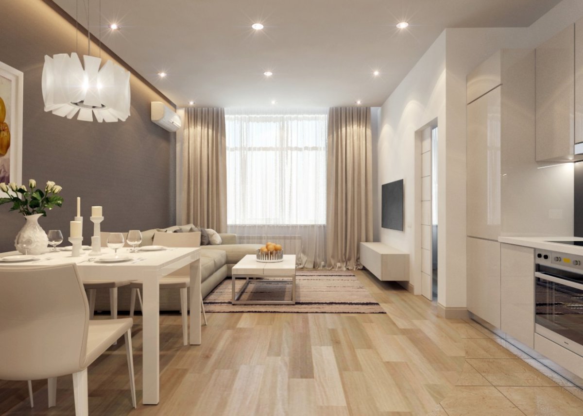 Интерьер гостинной 18кв м