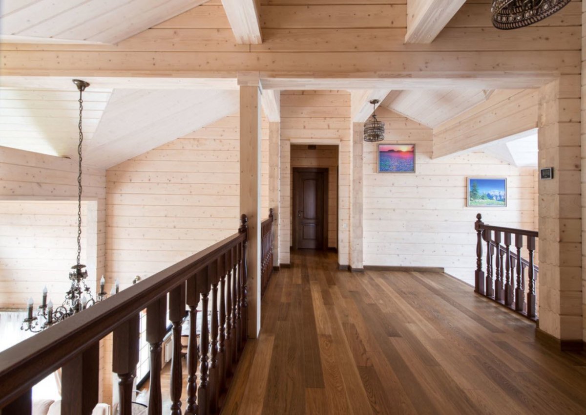 Вагонка штиль на мансарде