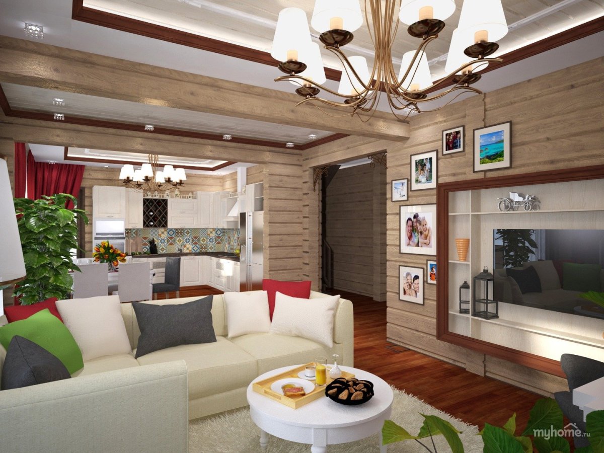 Кухня гостиная на даче