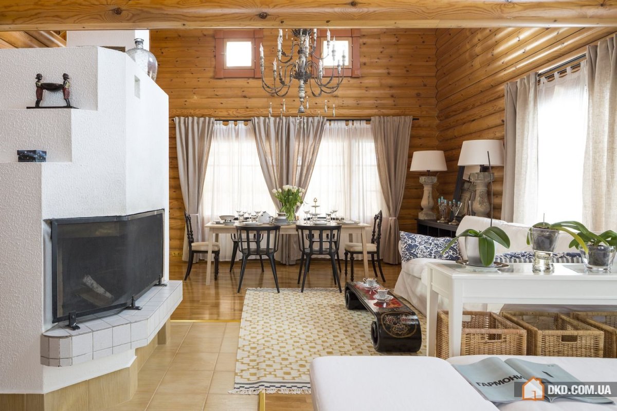 Планировка кухни-гостиной в загородном доме