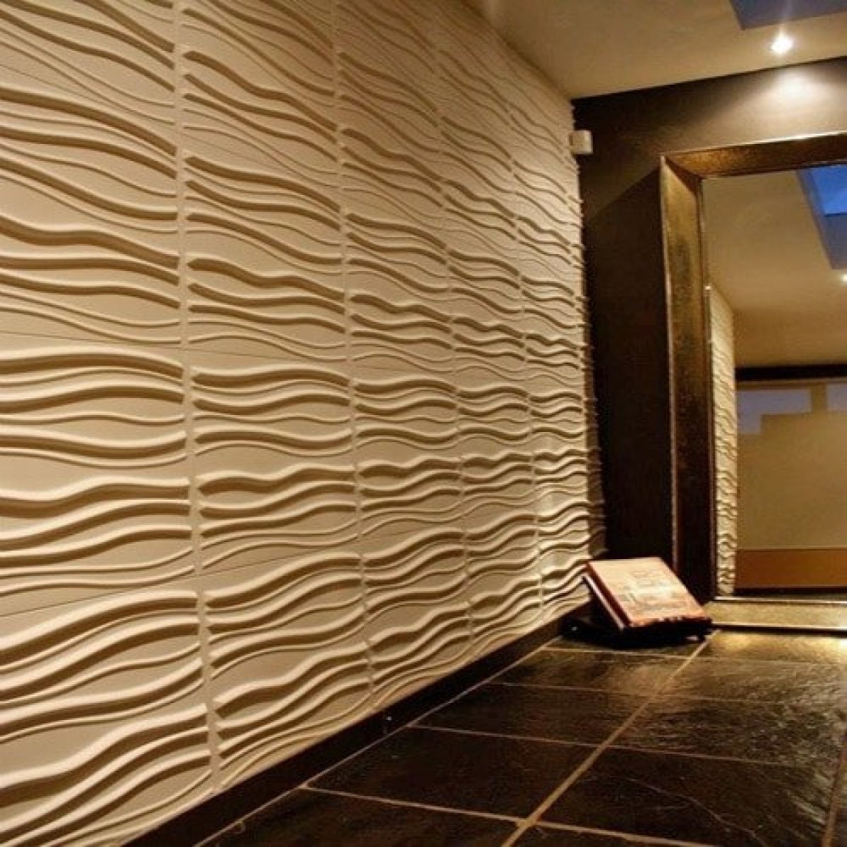 Шпонированные панели Topperfo Micro Ulme Stone Edition Acoustic Wood Panel