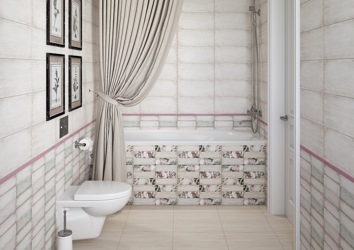 Декор ванной комнаты в стиле Прованс