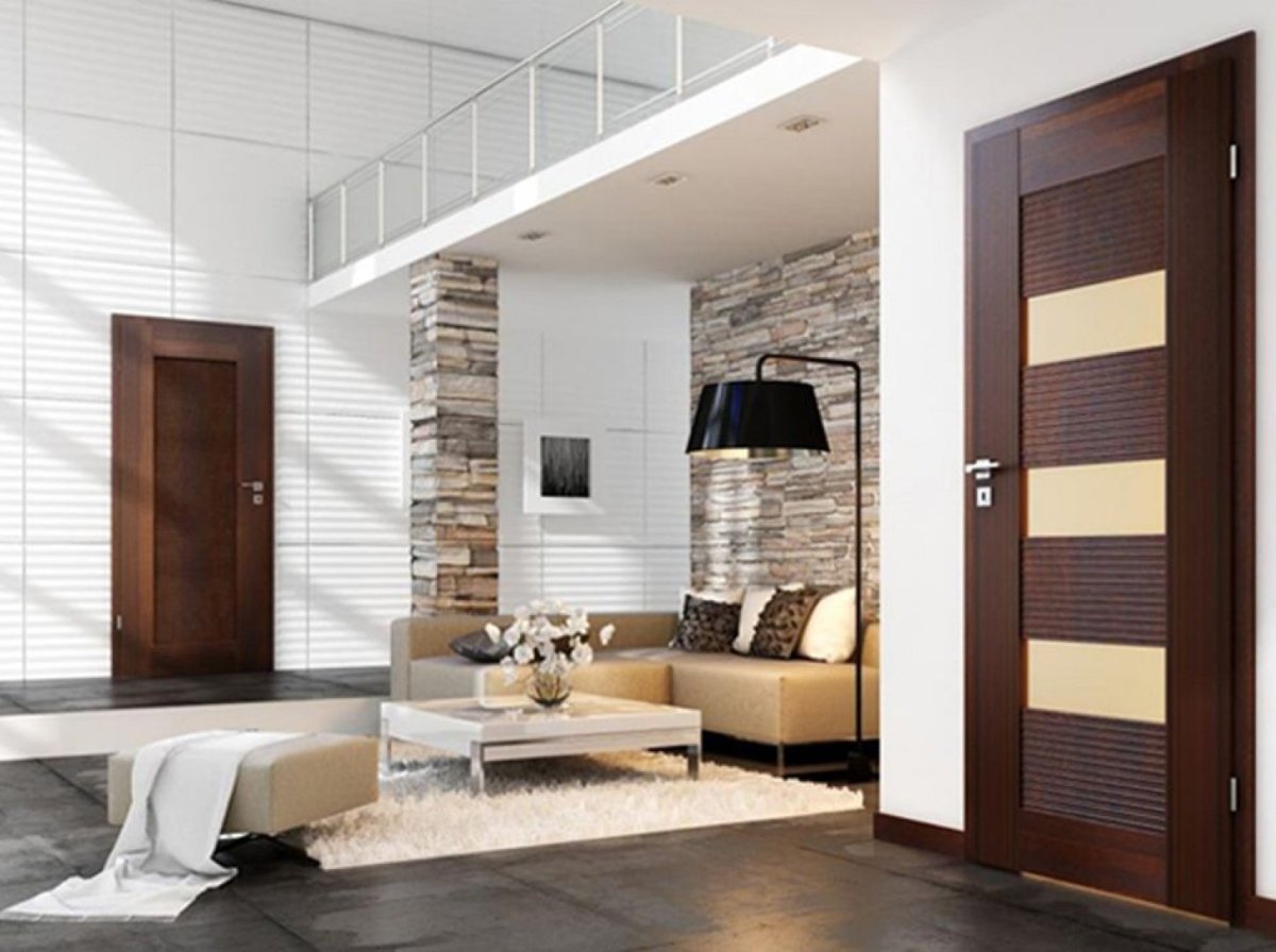 Пол и двери в интерьере