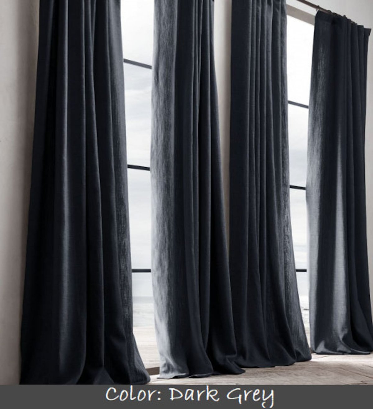 Шторы коричневые