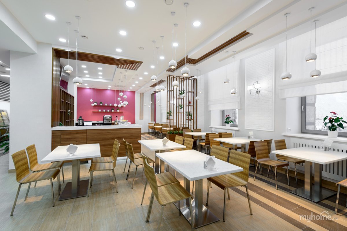 Интерьер кафе студии в стиле Минимализм