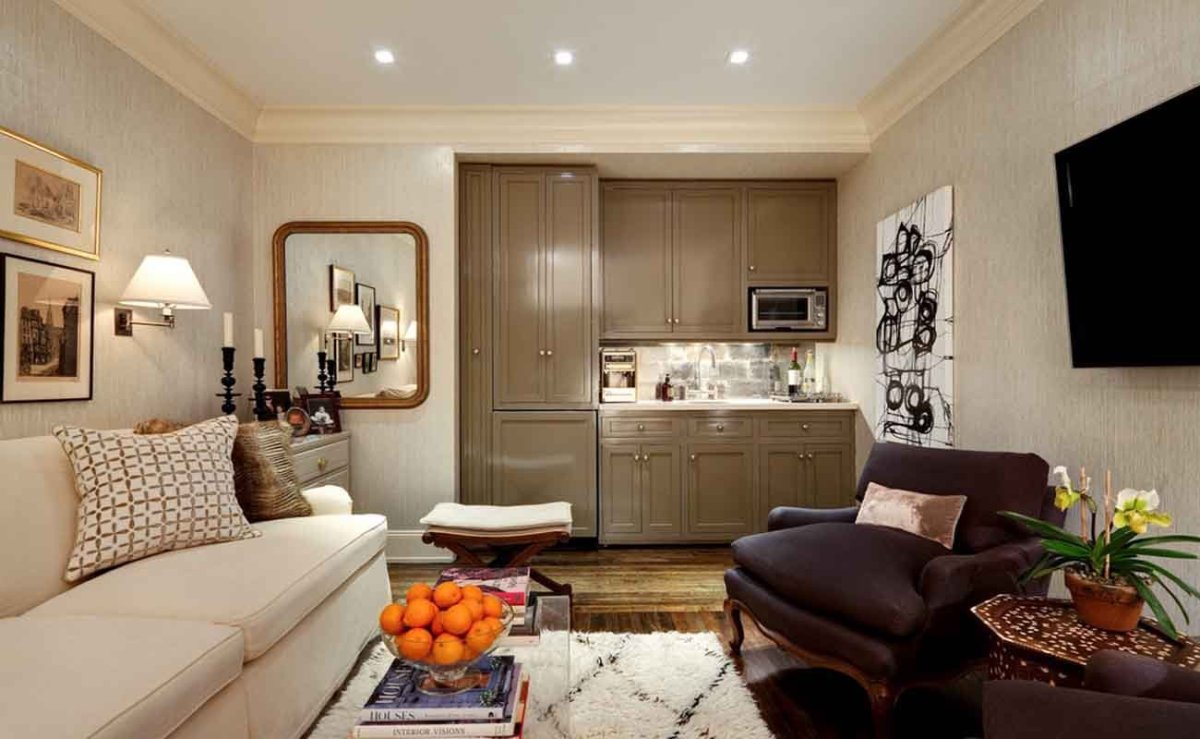 Интерьер маленькой гостиной