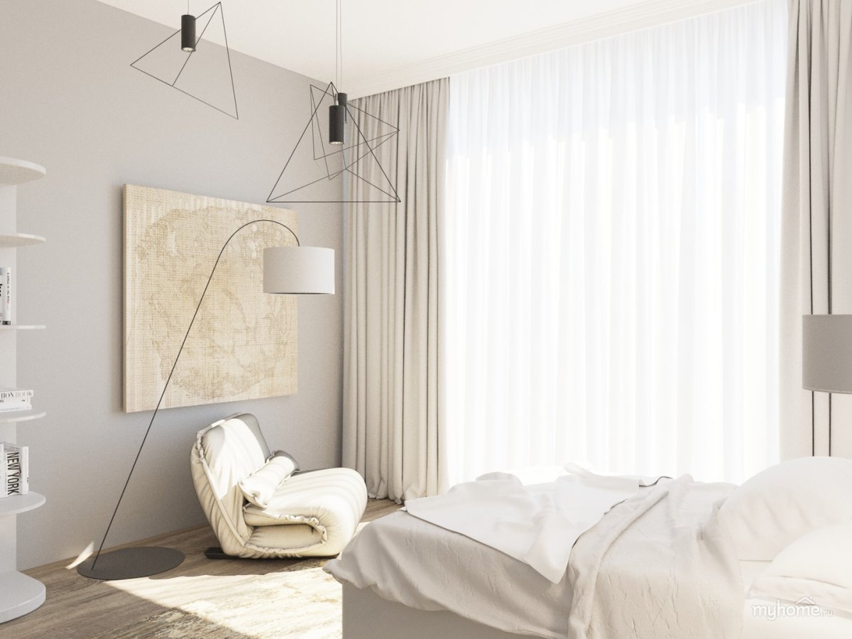 Красивые спальни в стиле Минимализм