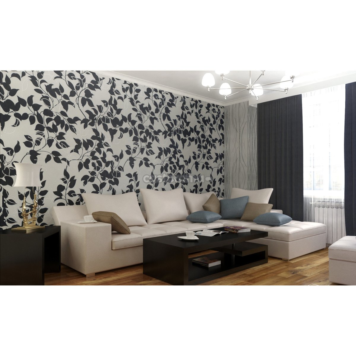 Обои бумажные МОФ Ecostyle серые