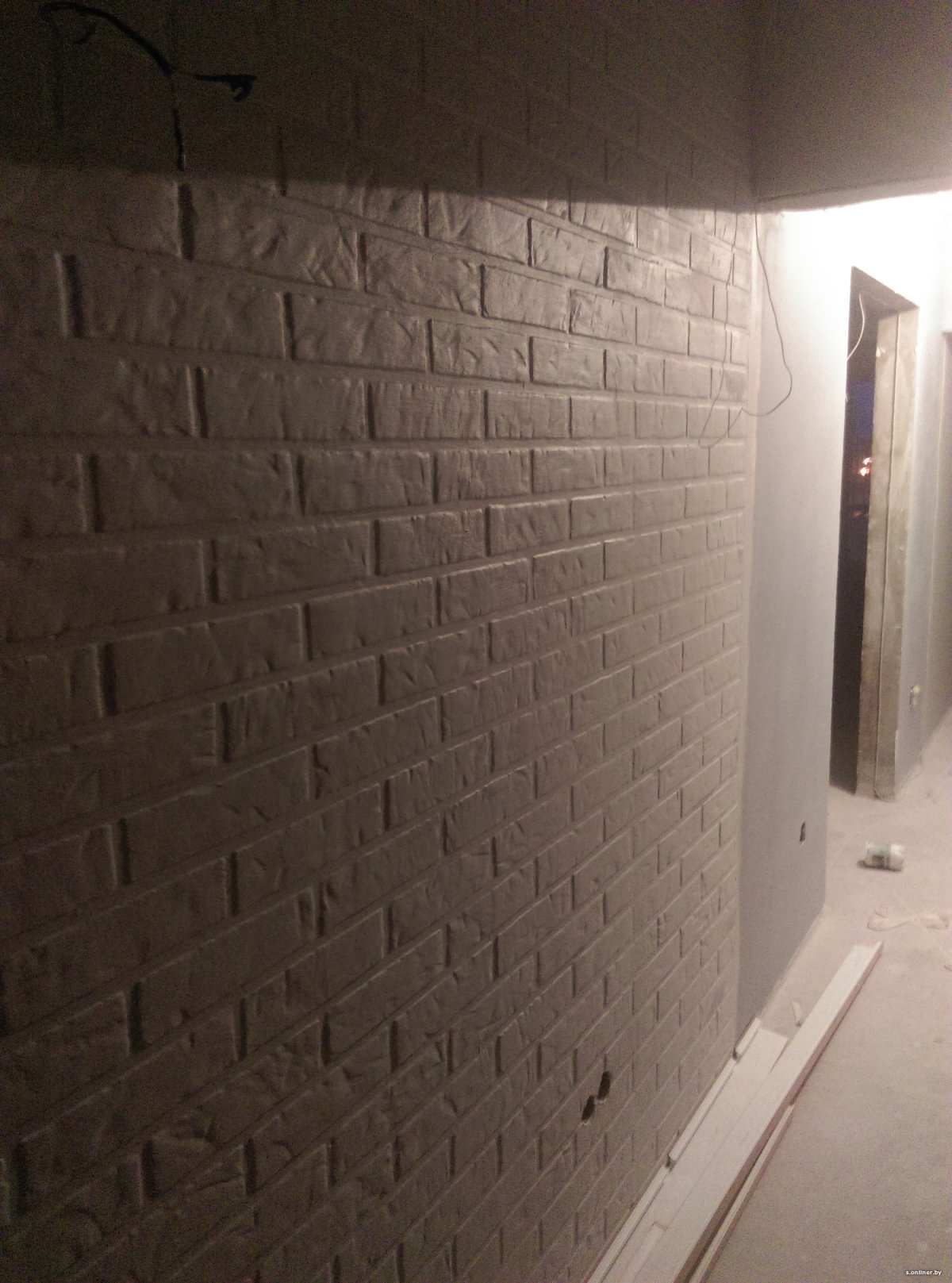 Имитация кирпича штукатуркой