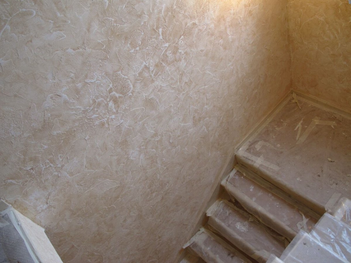 Декоративная штукатурка в котельной