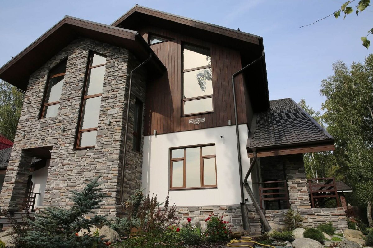 Шале фахверк фасад