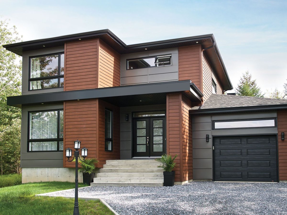 Комбинированная отделка дома