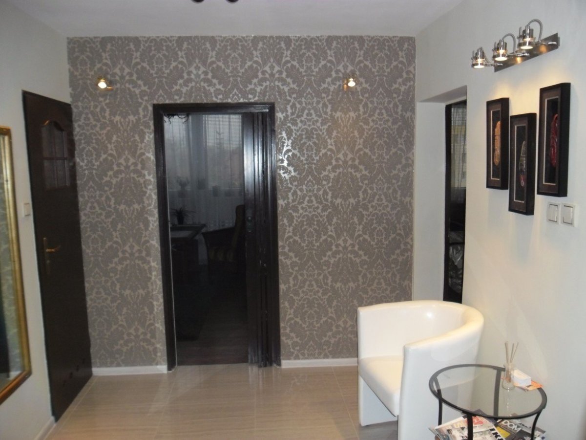 Комната с темными дверями венге